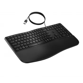 HP 485 Comfort káblová klávesnica plná veľkosť USB membránová s podložkou na zápästie