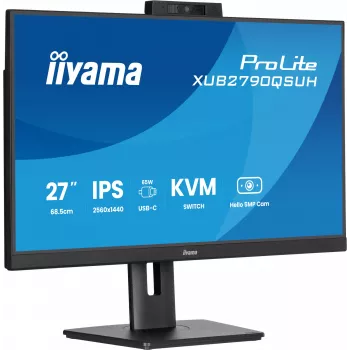 iiyama ProLite XUB2790QSUH-B2 počítačový monitor 68,6 cm (27 palcov) 2560 x 1440 pixelov Quad HD LED čierny