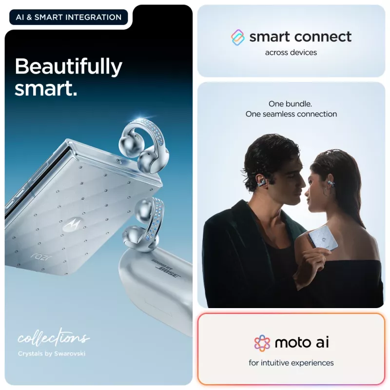 Motorola razr 60 + moto buds loop 17,5 cm (6,9 palcov) Dual SIM Android 15 5G USB Type-C 8 GB 256 GB 4500 mAh modrá