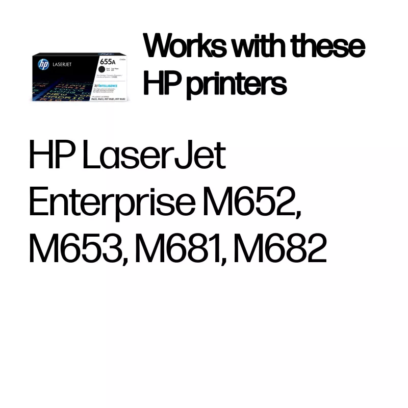 HP 655A čierna originálna LaserJet tonerová kazeta, 12500 strán, čierna, 1 ks