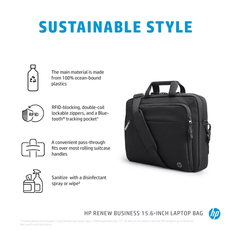 HP Renew Business 15,6-palcová taška na notebook, messenger taška, 39,6 cm (15,6 palcov), 610 g