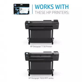 HP 728 300 ml matne čierna DesignJet atramentová kazeta