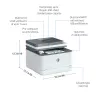 Tlačiareň HP LaserJet Pro 3002dn laserová sivá biela