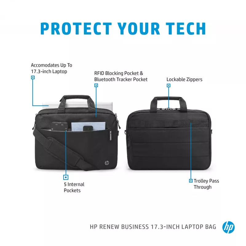 HP Renew Business 17.3-palcová taška na notebook