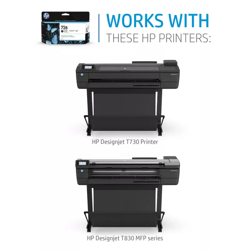 HP 728 130 ml matne čierna DesignJet atramentová kazeta