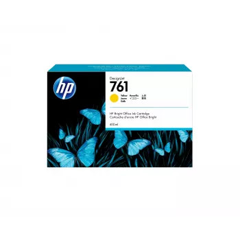 HP 761 400 ml žltá DesignJet atramentová kazeta, HP DesignJet T7100 tlačiareň; HP DesignJet T7200 Production Printer, termálna atramentová, žltá, Singapur, 174 mm, 114 mm