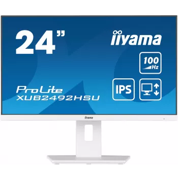 iiyama XUB2492HSU-W6 počítačový monitor 60,5 cm (23,8 palcov) 1920 x 1080 pixelov Full HD LED biely