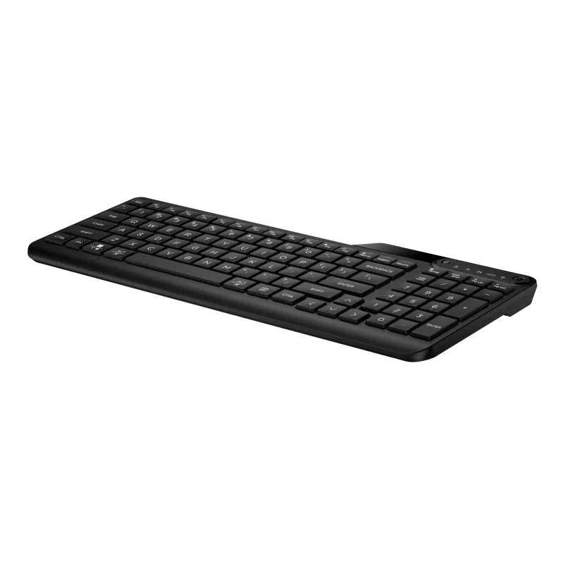HP 475 dvojmódová bezdrôtová klávesnica, plná veľkosť (100%), bezdrôtová, RF Wireless + Bluetooth, membránová, čierna