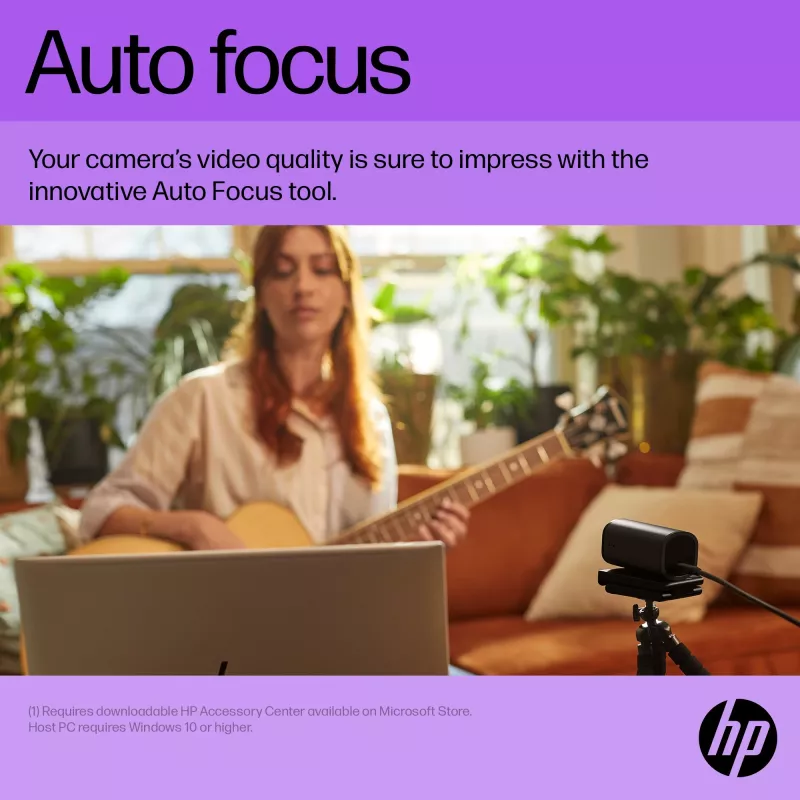 HP 325 FHD webkamera, business, Windows 10, Windows 11, MacOS, 72 mm, 53,6 mm, 53,2 mm