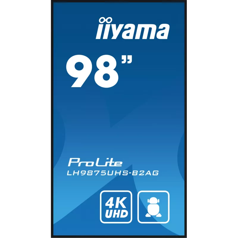 Digital-signage plochý displej iiyama LH9875UHS-B2AG 97,5 inch LED 4K Ultra HD 3840 x 2160