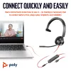 HP Poly Blackwire 3315 monaurálny Microsoft Teams Certified USB-C headset +3,5 mm jack +USB-C/A adaptér