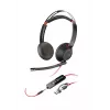 HP Poly Blackwire 5220 stereo USB-C headset +3,5 mm konektor +USB-C/A adaptér (množstevné balenie)