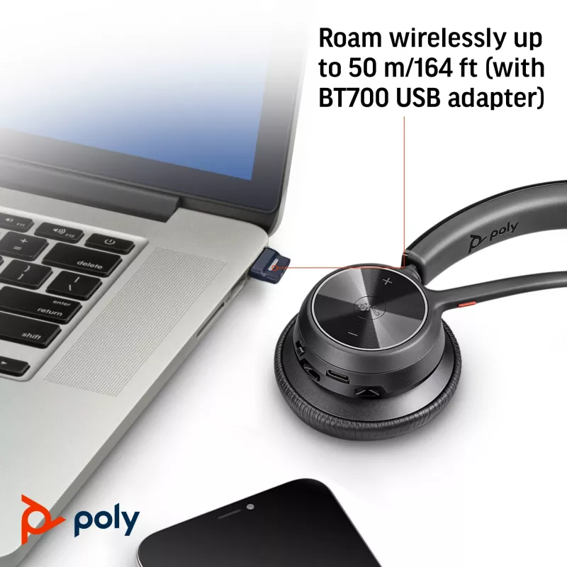HP Poly Voyager 4310 Microsoft Teams certifikovaný USB-C headset + BT700 dongle