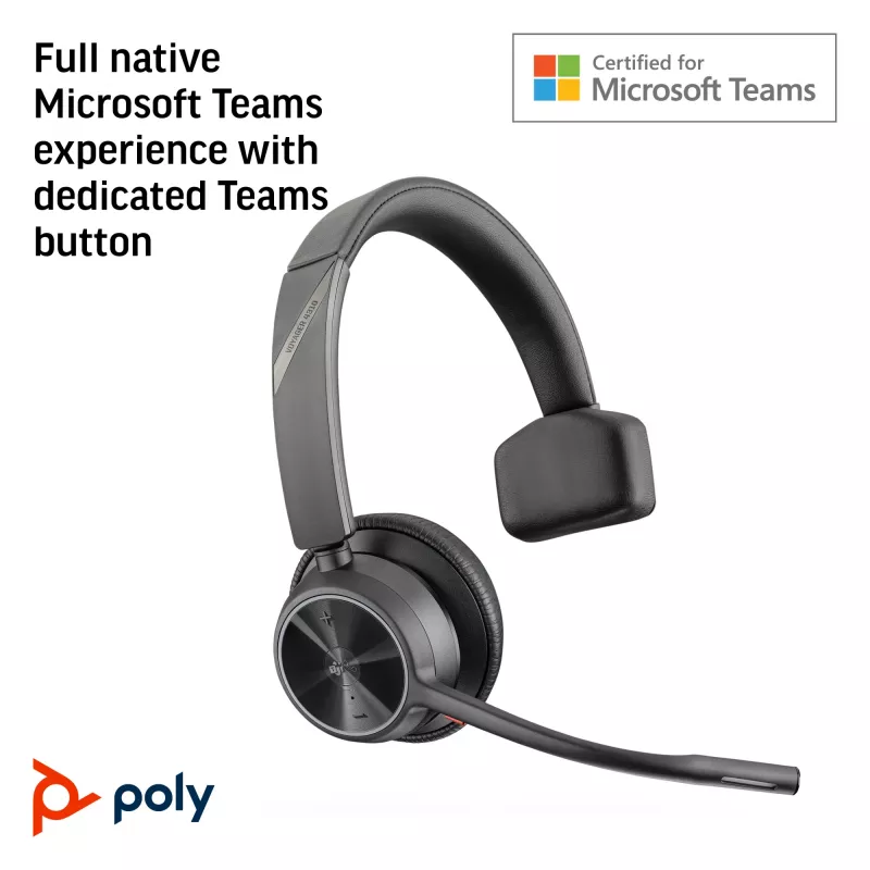 HP Poly Voyager 4310 Microsoft Teams certifikovaný USB-C headset + BT700 dongle