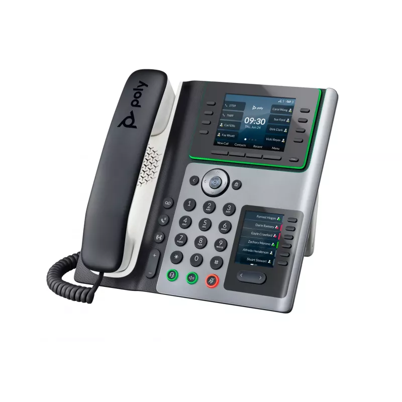HP Poly Edge E450 IP telefón a PoE, IPS, 4:3, WPA2-Enterprise, EAP-TLS, HTTPS, ENERGY STAR, EAC, RoHS, Federal Communications Commission (FCC), CE, 0 - 40 °C