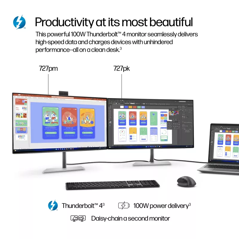 Monitor HP Series 7 Pro 27 palcov 4K Thunderbolt 4 LCD 3840 x 2160
