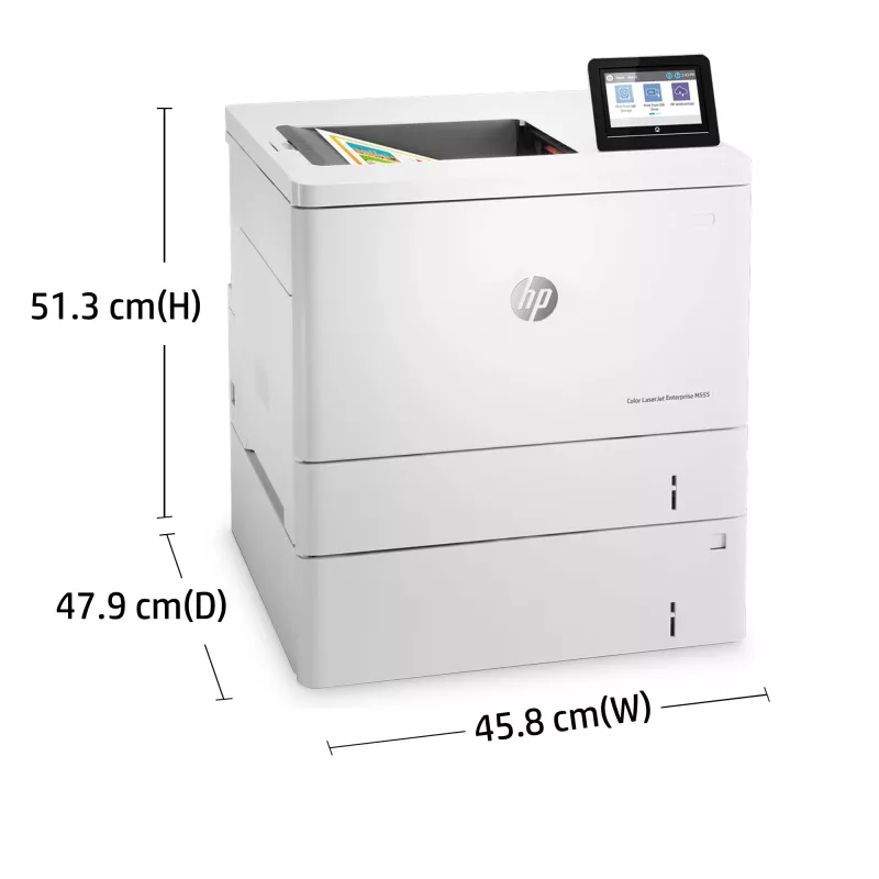 HP Color LaserJet Enterprise M555x, laser, farba, 1200 x 1200 DPI, A4, 38 str./min, obojstranná tlač