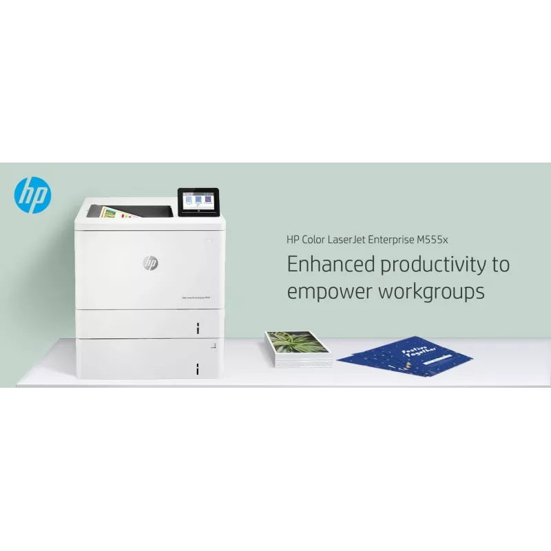 HP Color LaserJet Enterprise M555x, laser, farba, 1200 x 1200 DPI, A4, 38 str./min, obojstranná tlač