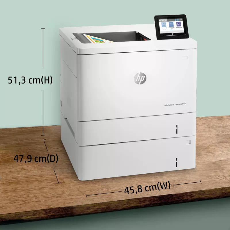 HP Color LaserJet Enterprise M555x, laser, farba, 1200 x 1200 DPI, A4, 38 str./min, obojstranná tlač