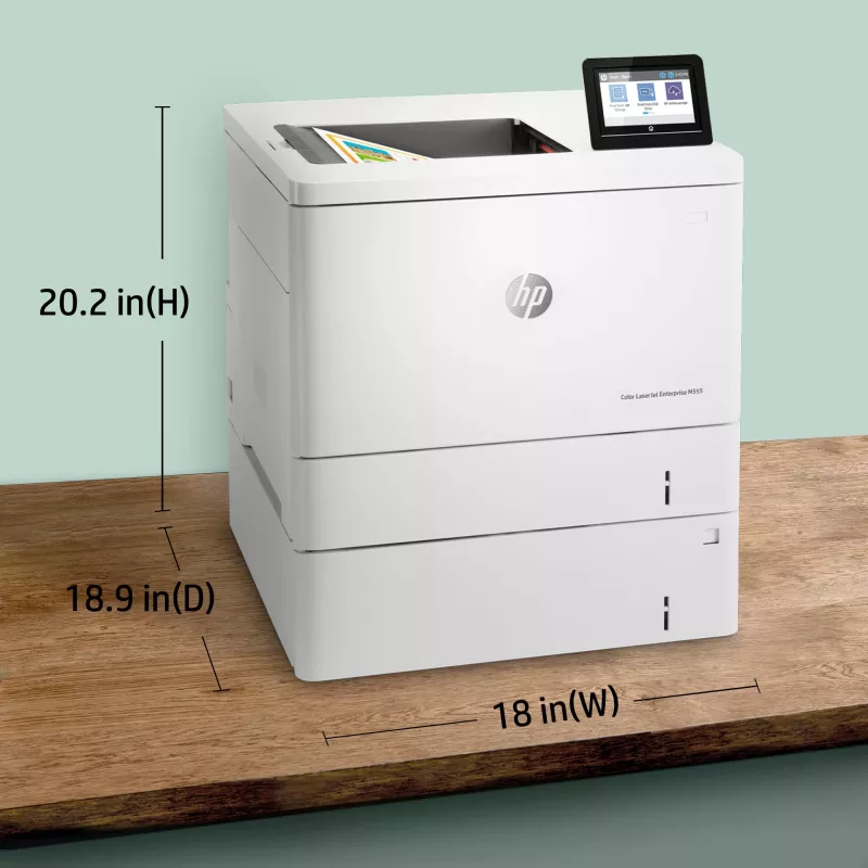 HP Color LaserJet Enterprise M555x, laser, farba, 1200 x 1200 DPI, A4, 38 str./min, obojstranná tlač