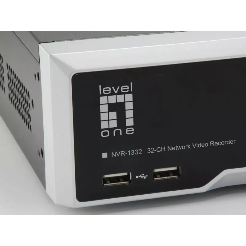LevelOne NVR-1332 4-Bay sieťový videorekordér H.265 32 kanálov 3840x2160