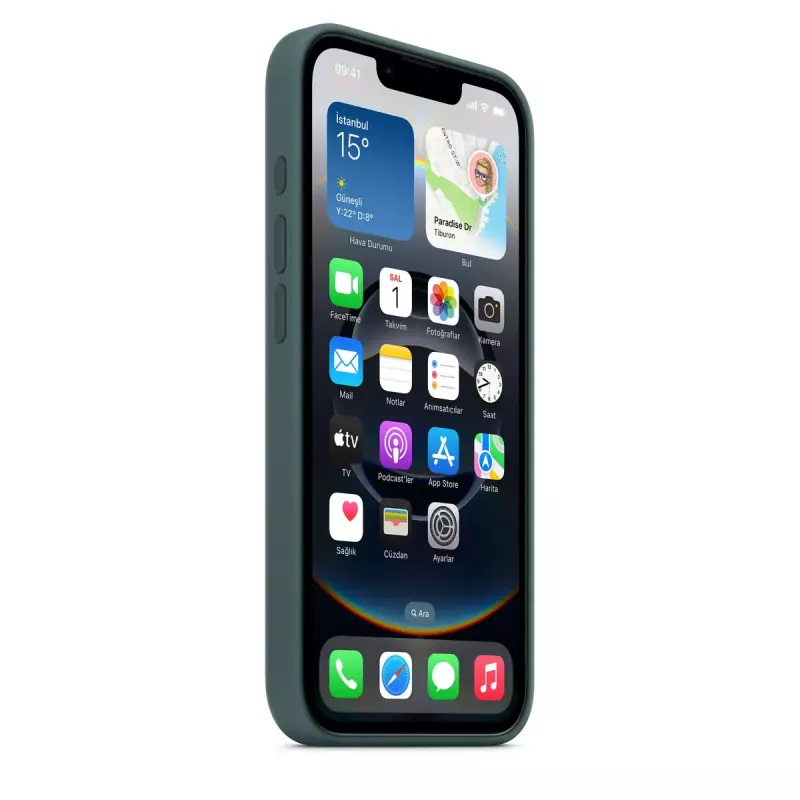 Apple Silicone puzdro iPhone 16e Lake zelená