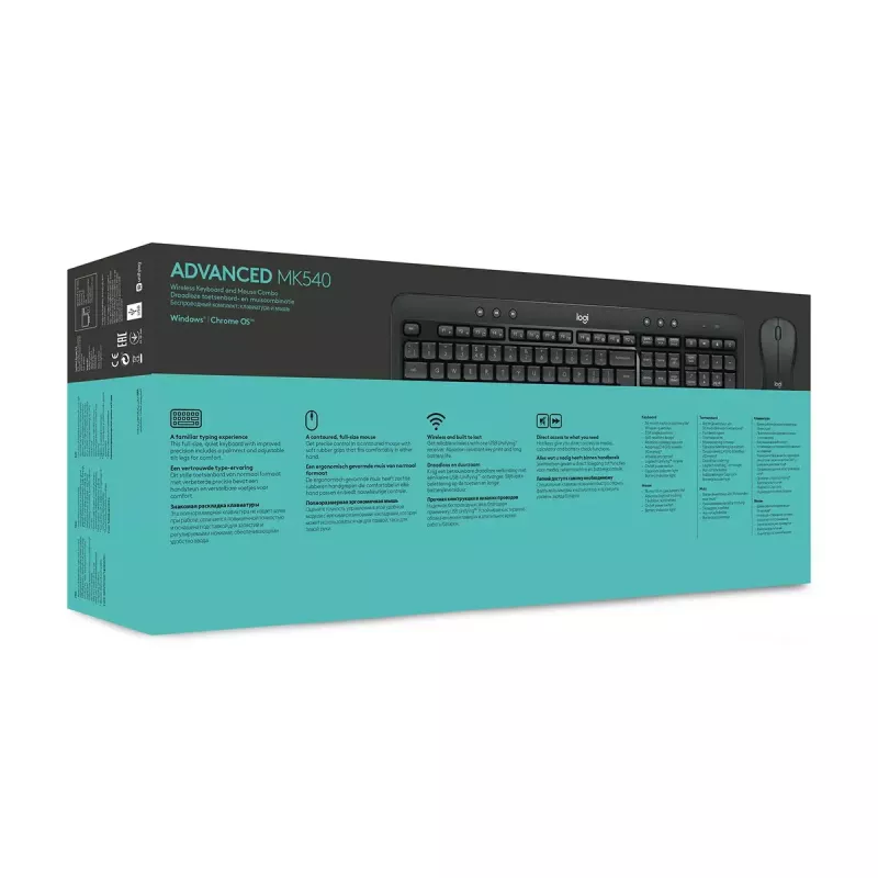 LOGITECH Mk540 Advanced bezdrôtová sada klávesnice a myši - Azerty belgická
