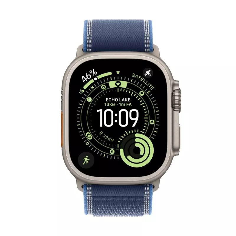 APPLE Watch Ultra 3 (2025) LTE 49mm titánové puzdro s Trail Loop S/M - modrá