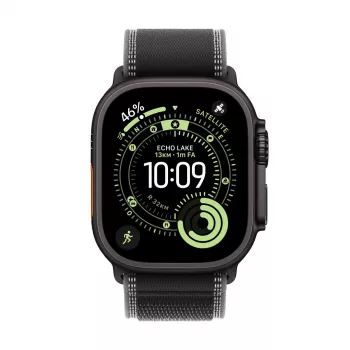 APPLE Watch Ultra 3 (2025) LTE 49mm titánové puzdro s Trail Loop M/L - čierna/tmavosivá