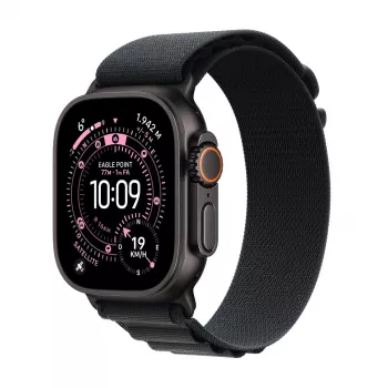 Smartwatch Apple Watch Ultra 3 GPS + Cellular 49mm puzdro Black Titanium s Black Alpine Loop Medium