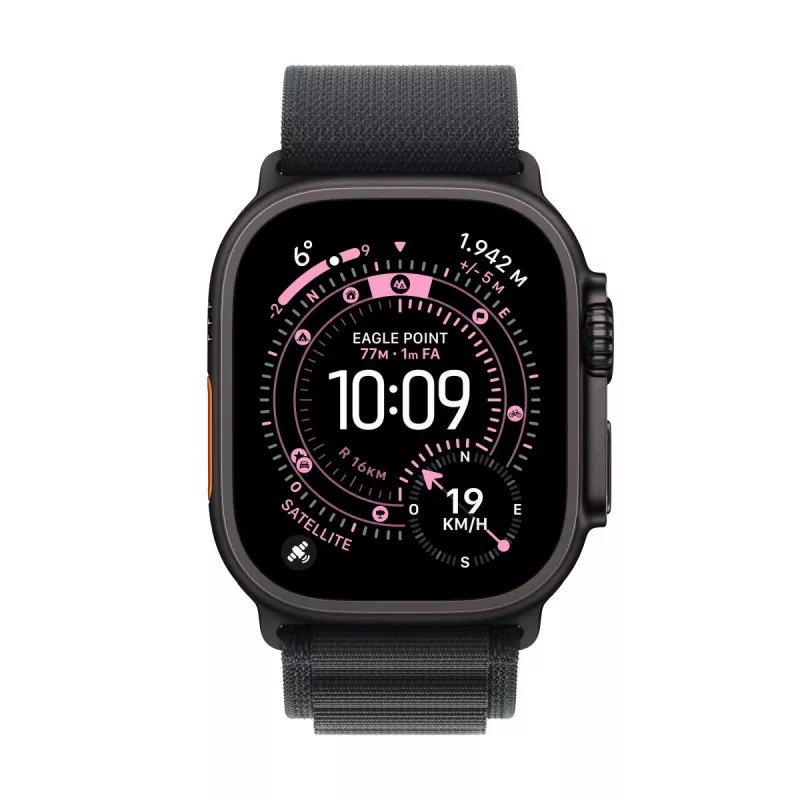 APPLE Watch Ultra 3 (2025) LTE 49mm titánové puzdro s Alpine Loop Large - čierna