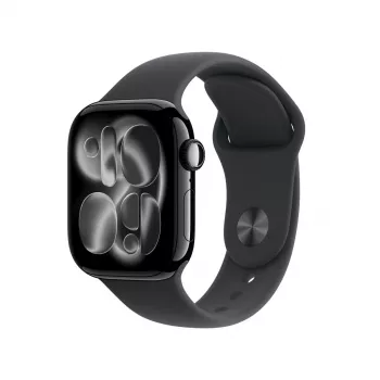 APPLE Watch Series 11 GPS 42mm puzdro Jet Black Aluminium s čiernym športovým remienkom M/L