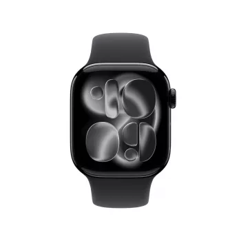 APPLE Watch Series 11 GPS 42mm puzdro Jet Black Aluminium s čiernym športovým remienkom M/L