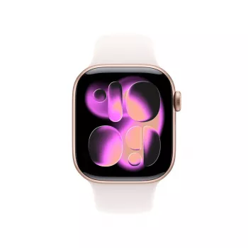 APPLE Watch Series 11 GPS + Cellular 42mm ružové zlato hliníkové puzdro s Light Blush športovým remienkom S/M
