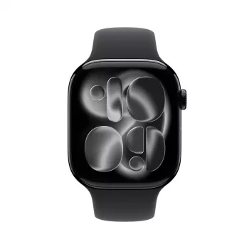 APPLE Watch Series 11 GPS + Cellular 46mm puzdro Jet Black Aluminium s čiernym športovým remienkom M/L