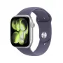 APPLE Watch Series 11 GPS + Cellular 46mm strieborné hliníkové puzdro s Purple Fog športovým remienkom M/L