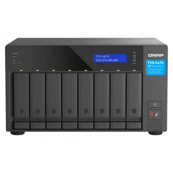QNAP TVS-h874 NAS Tower Intel® Core™ i5 i5-12400 32 GB DDR4 0 TB QuTS hero Black