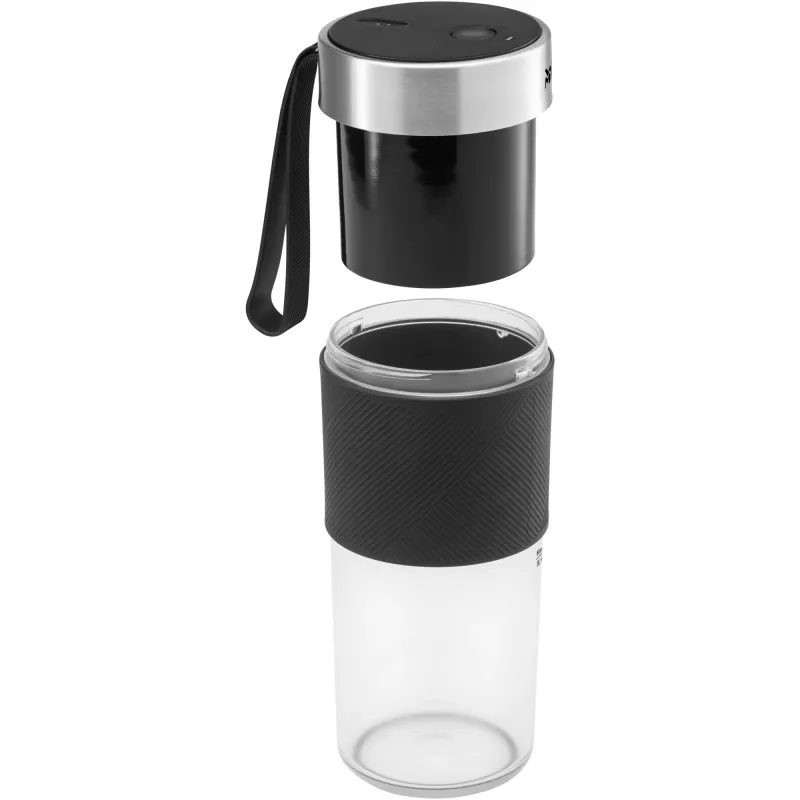 WMF KITCHENminis 0416700011 0,3 L stolový mixér 50 W čierny, nerezová oceľ, priehľadný