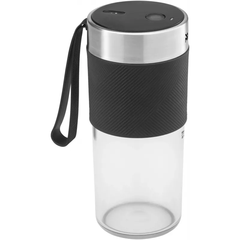 WMF KITCHENminis 0416700011 0,3 L stolový mixér 50 W čierny, nerezová oceľ, priehľadný