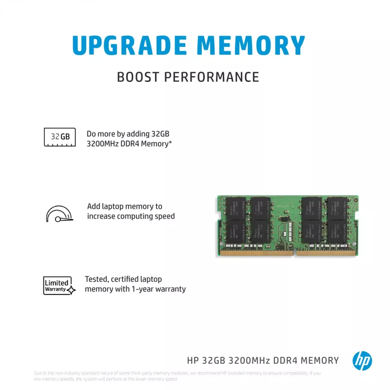 HP DDR4 – modul – 32 GB – SO DIMM 260-PIN – 3200 MHz / PC4-25600
