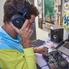 Hercules HDP DJ45 slúchadlá káblové s hlavovým mostom hudba čierne