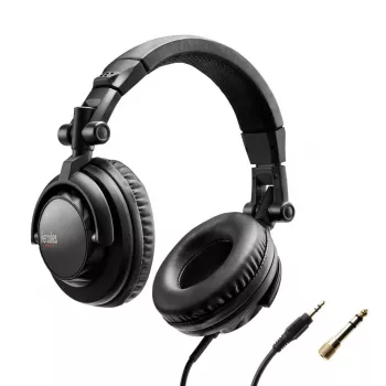 Hercules HDP DJ45 slúchadlá káblové s hlavovým mostom hudba čierne