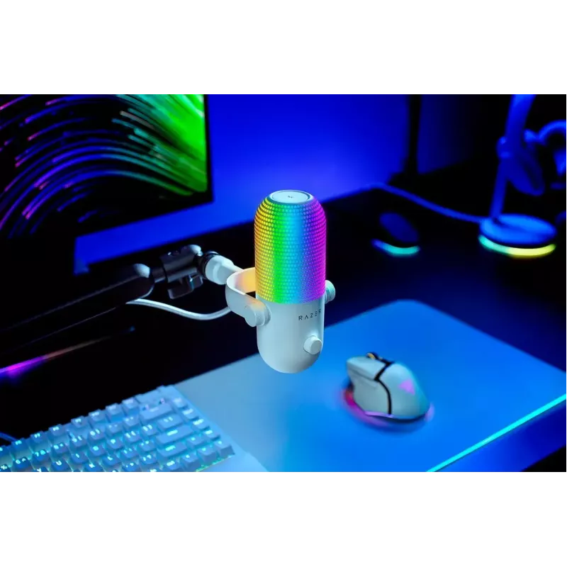 PC mikrofón Razer Seiren V3 Chroma biely
