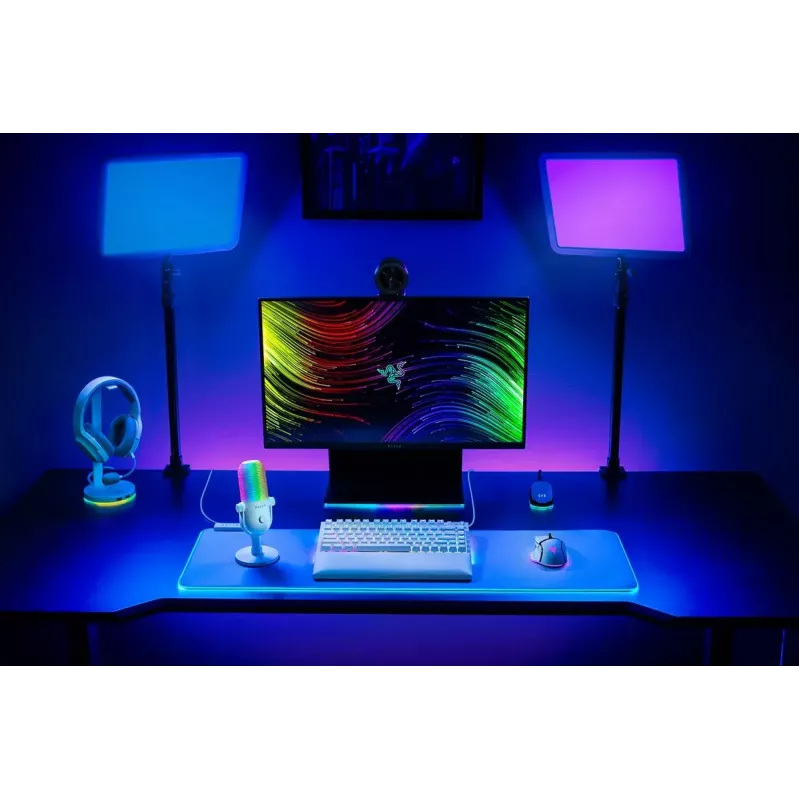 PC mikrofón Razer Seiren V3 Chroma biely