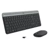 Logitech MK470 bezdrôtová klávesnica+myš, grafitová, myš v balení, QWERTY US, USB