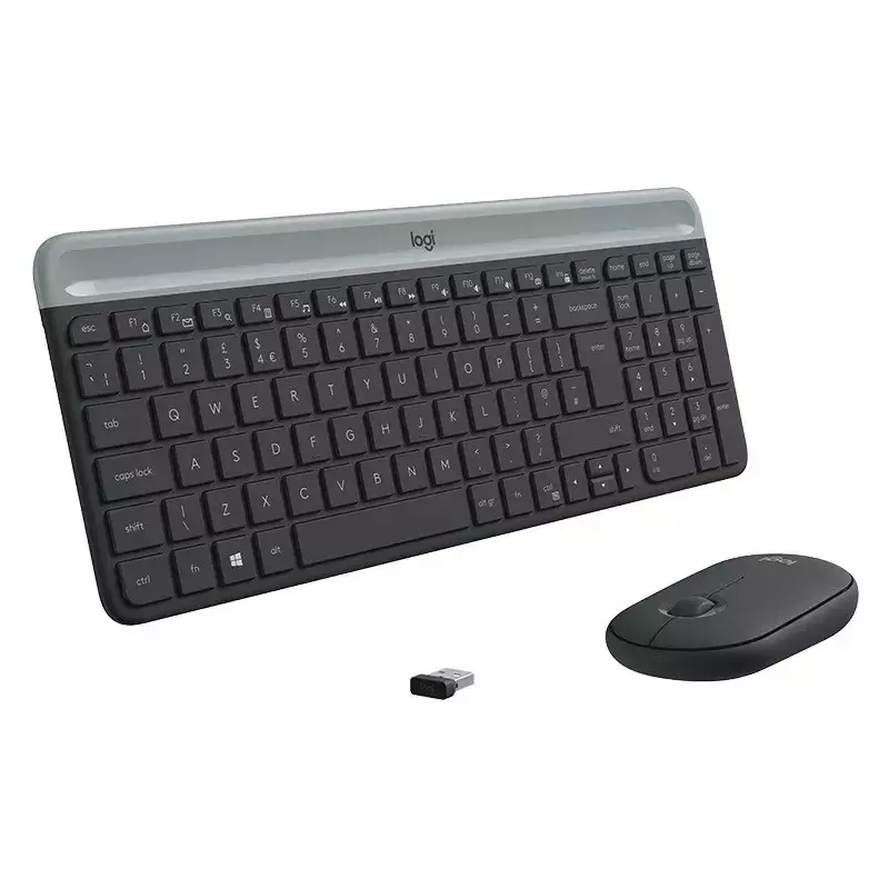 Logitech MK470 bezdrôtová klávesnica+myš, grafitová, myš v balení, QWERTY US, USB