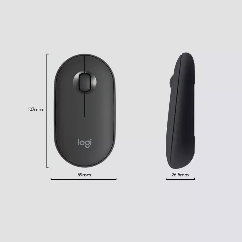 Logitech MK470 bezdrôtová klávesnica+myš, grafitová, myš v balení, QWERTY US, USB