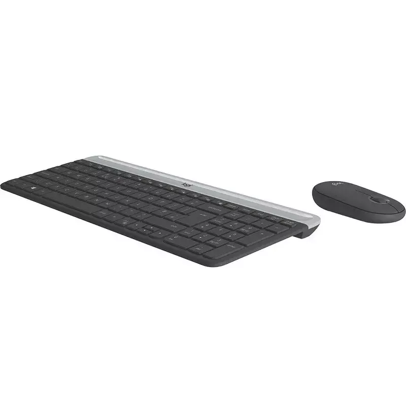 Logitech MK470 bezdrôtová klávesnica+myš, grafitová, myš v balení, QWERTY US, USB