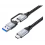 Equip 128431 USB kábel USB 3.2 Gen 2x2 1 m USB A/USB C USB C čierny
