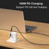 Equip 128431 USB kábel USB 3.2 Gen 2x2 1 m USB A/USB C USB C čierny